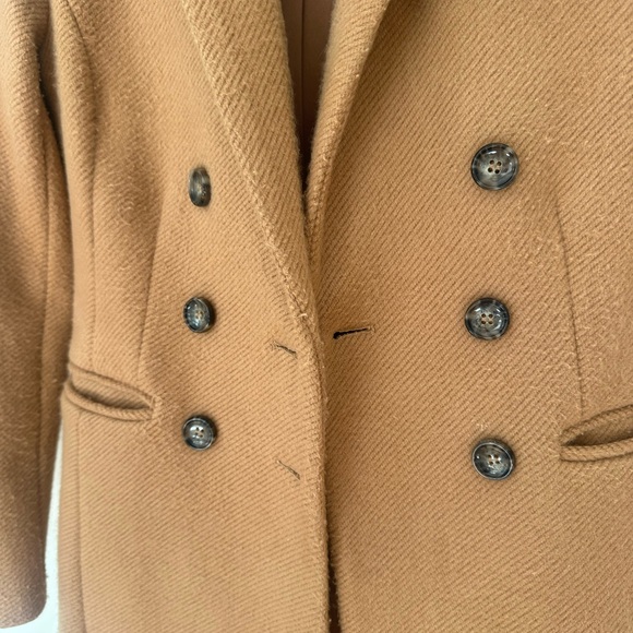 Favorite Daughter Tan Double-Breasted Trench Coat